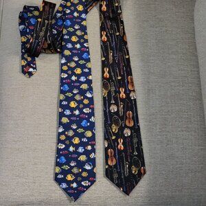 Museum Artifacts 100% Silk Ties *SET OF 2